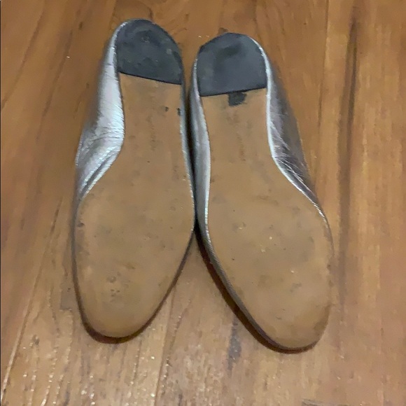 Rebecca minkoff metallic silver flats size 8.5 - Picture 2 of 8